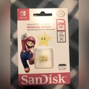 256 GB Sandisk Micro Sdxc Card For Nintendo Switch